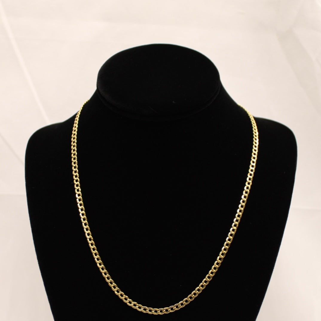 10K Hollow Cuban Chain 20 inch